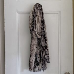 Zara silky animal print scarf